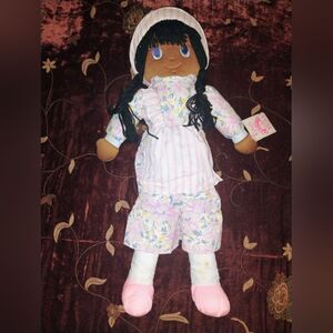 Classic Pink and White Doll with Floral Outfit